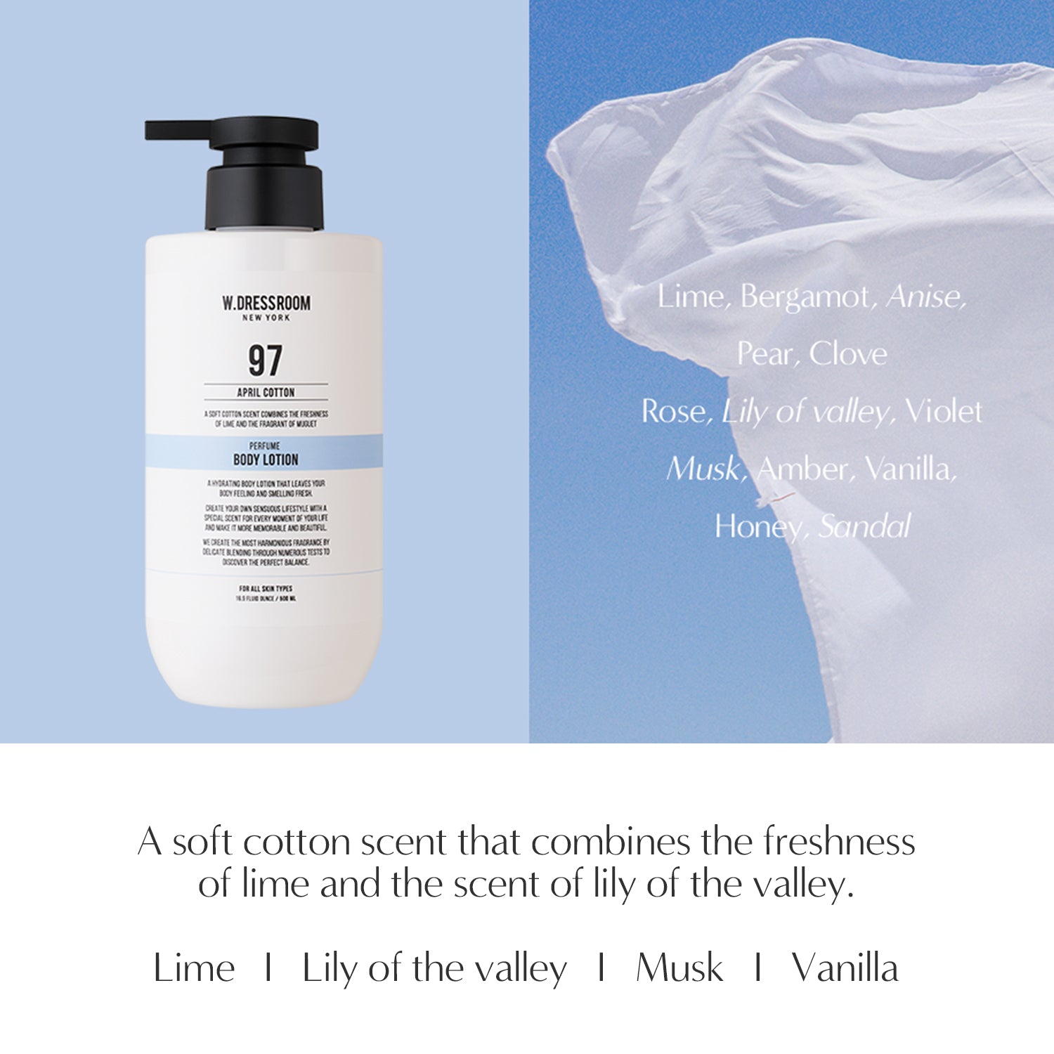 Perfume Body Wash & Lotion No.97 April Cotton (16.9 fl oz)