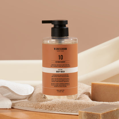 Moisturizing Perfume Body Wash &amp; Lotion No.10 October Woody Set (16.9 fl oz)